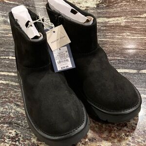 NEW Target Universal Thread May Black Suede Boots